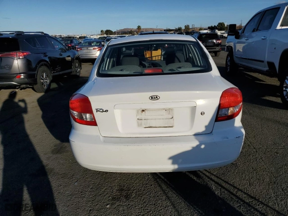 2005 Kia Rio with VIN KNADC125656373469, listed as a Copart auction lot 78943144 with 88,398 mi miles and Salvage Title. Bid and sale history available at carsss.com. Image 6.