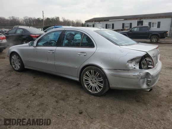 2007 Mercedes-Benz E-Class 3.5L with VIN WDBUF56X17B120288, listed as a Copart auction lot 42972605 with 208,635 mi miles and Salvage Title. Bid and sale history available at carsss.com. Image 2.