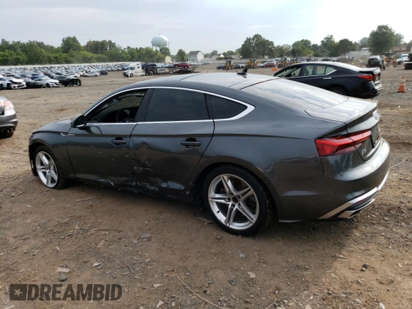 2021 Audi A5 Sportback S line Premium Plus with VIN WAUFACF51MA033419, listed as a Copart auction lot 63228053 with 37,590 mi miles. Bid and sale history available at carsss.com. Image 2.