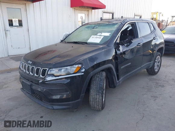 2024 Jeep Compass Sport with VIN 3C4NJDAN2RT168677, listed as a IAAI auction lot 41730940 with 8,472 mi miles and . Bid and sale history available at DreamBid. Image 18.