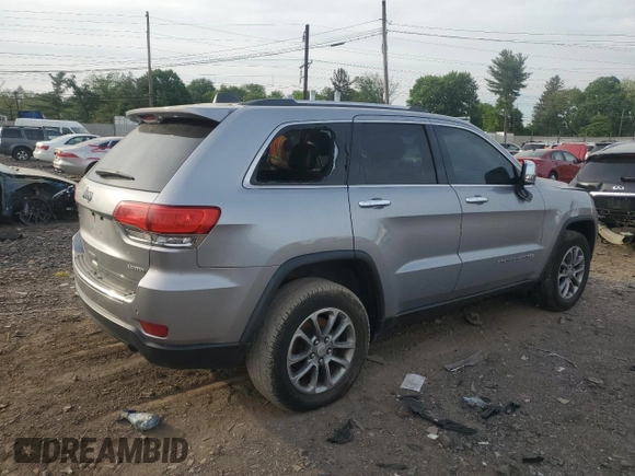 2014 Jeep Grand Cherokee Limited with VIN 1C4RJFBG8EC496303, listed as a Copart auction lot 56215195 with 129,269 mi miles and Salvage Title. Bid and sale history available at DreamBid. Image 3.