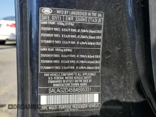 2011 Land Rover LR4 HSE с VIN SALAG2D45BA595331, выставлен на аукционе Copart как лот 62218915 с пробегом 138 257 миль миль и Списание • Salvage title. История ставок и продаж доступна на DreamBid. Изображение 14.