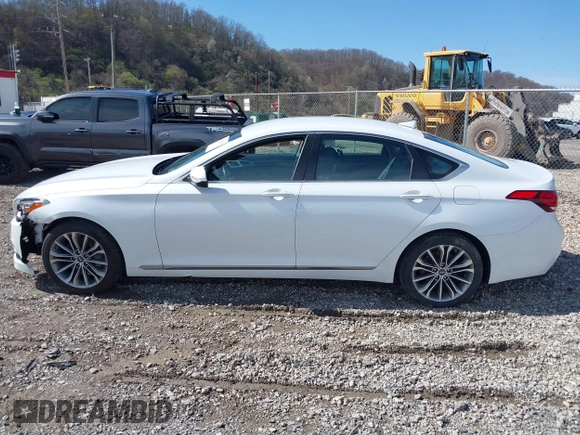 2017 Genesis G80 3.8L with VIN KMHGN4JE3HU166577, listed as a IAAI auction lot 41976937 with 117,635 mi miles. Bid and sale history available at carsss.com. Image 14.