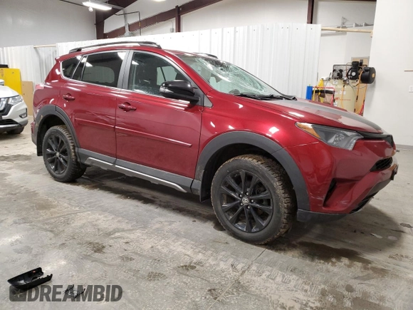 2018 Toyota RAV4 XLE with VIN 2T3RFREV1JW796091, listed as a Copart auction lot 49868845 with 71,878 mi miles and Salvage Title. Bid and sale history available at DreamBid. Image 4.