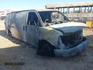 2018 Chevrolet Express Cargo Van with VIN 1GCZGHFG6J1232300, listed as a IAAI auction lot 40564165 with 1 mi miles. Bid and sale history available at carsss.com. Image 1.