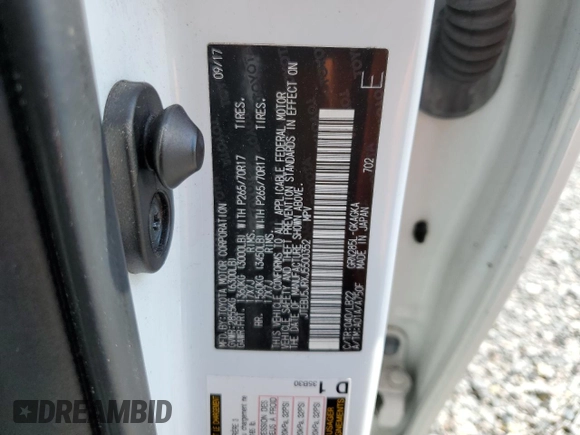 2018 Toyota 4Runner SR5 with VIN JTEBU5JRXJ5500352, listed as a Copart auction lot 51120335 with Not Provided miles and Salvage Title. Bid and sale history available at DreamBid. Image 13.