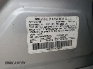 2011 Infiniti G37 x with VIN JN1CV6AR6BM354103, listed as a Copart auction lot 43515065 with 134,121 mi miles and Salvage Title. Bid and sale history available at DreamBid. Image 12.