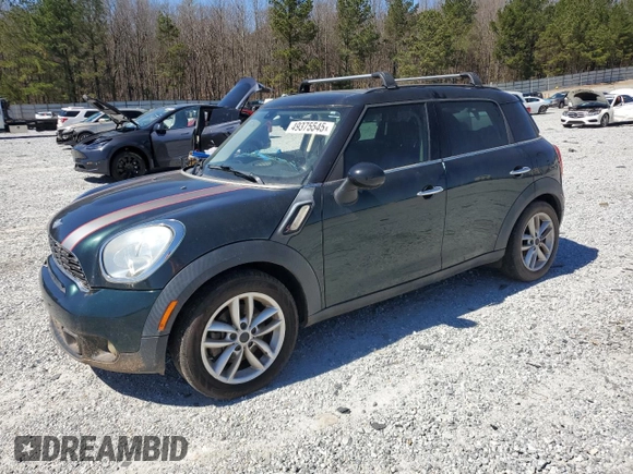 2012 MINI Countryman S with VIN WMWZC3C59CWL82258, listed as a Copart auction lot 49375545 with 131,846 mi miles and Clean Title. Bid and sale history available at DreamBid. Image 1.