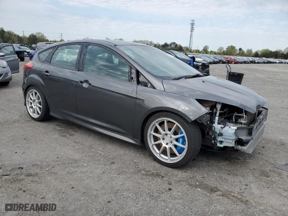 2017 Ford Focus ST with VIN 1FADP3L93HL309681, listed as a Copart auction lot 52079625 with 104,851 mi miles and Salvage Title. Bid and sale history available at carsss.com. Image 4.