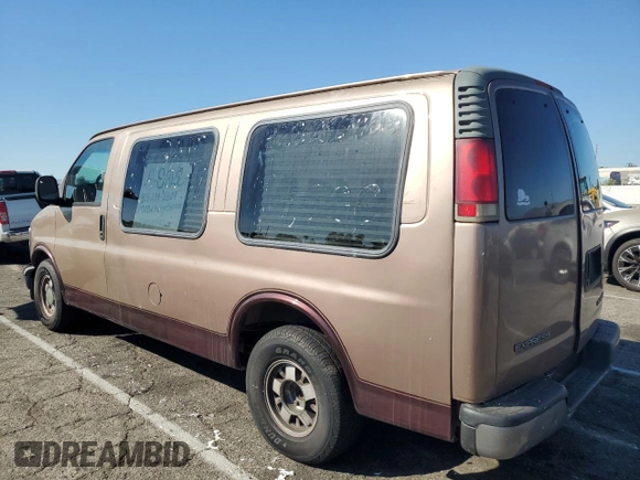 2000 Chevrolet Express Cargo Van w/YF7 with VIN 1GBFG15R3Y1178997, listed as a Copart auction lot 77407294 with 0 mi miles and Salvage Title. Bid and sale history available at carsss.com. Image 2.