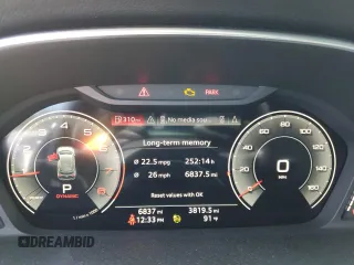 2022 Audi Q3 S line Premium Plus with VIN WA1EECF31N1096176, listed as a Copart auction lot 62105002 with 6,837 mi miles. Bid and sale history available at carsss.com. Image 8.