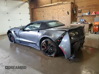 2017 Chevrolet Corvette Z06 2LZ with VIN 1G1YS3D61H5604497, listed as a Copart auction lot 51627535 with 47,429 mi miles and Salvage Title. Bid and sale history available at carsss.com. Image 2.