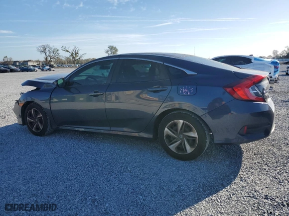 2020 Honda Civic Sedan LX with VIN 2HGFC2F60LH566203, listed as a Copart auction lot 47348525 with 91,171 mi miles and Salvage Title. Bid and sale history available at carsss.com. Image 2.