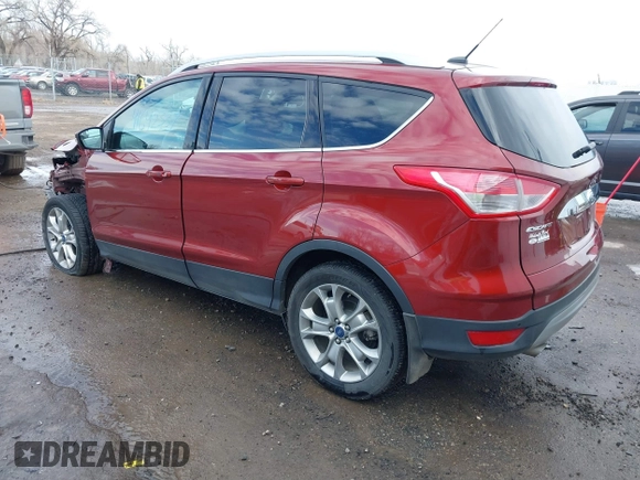 2014 Ford Escape Titanium with VIN 1FMCU9J92EUE01077, listed as a IAAI auction lot 41642337 with 26,002 mi miles. Bid and sale history available at carsss.com. Image 3.