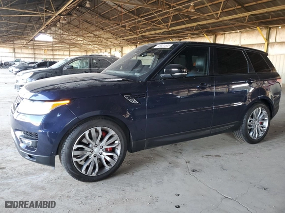 2016 Land Rover Range Rover Sport V8 Dynamic with VIN SALWR2EF8GA589336, listed as a Copart auction lot 48031505 with 128,451 mi miles and Clean Title. Bid and sale history available at carsss.com. Image 1.