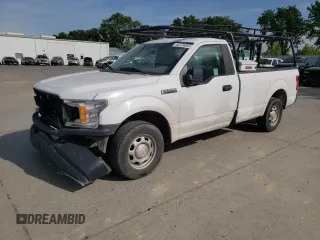 2020 Ford F-150 XL with VIN 1FTMF1CB3LKD51612, listed as a Copart auction lot 52724055 with 147,261 mi miles and Salvage title. Bid and sale history available at DreamBid. Image 1.