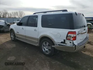 2007 Ford Expedition Max Eddie Bauer with VIN 1FMFK18577LA24715, listed as a Copart auction lot 46922925 with 142,205 mi miles and Salvage Title. Bid and sale history available at DreamBid. Image 2.