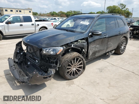 2023 Mercedes-Benz GLS with VIN 4JGFF8GE1PB007316, listed as a Copart auction lot 70034404 with 13,339 mi miles and Salvage Title. Bid and sale history available at carsss.com. Image 1.