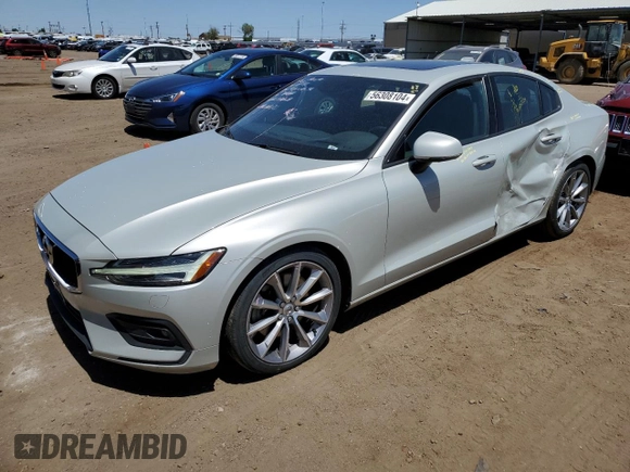 2019 Volvo S60 Momentum with VIN 7JRA22TK2KG004800, listed as a Copart auction lot 56308104 with 64,529 mi miles and Salvage Title. Bid and sale history available at carsss.com. Image 1.