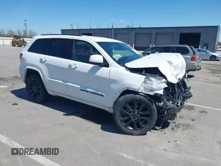 2018 Jeep Grand Cherokee Laredo E with VIN 1C4RJFAG4JC500181, listed as a IAAI auction lot 42042883 with 117,950 mi miles and . Bid and sale history available at DreamBid. Image 1.