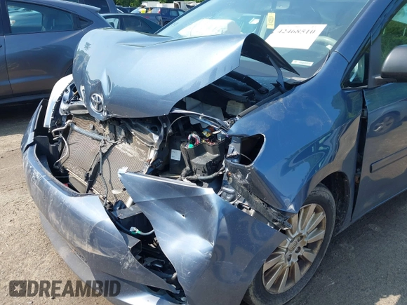 2013 Toyota Sienna LE with VIN 5TDJK3DC6DS070951, listed as a IAAI auction lot 42468510 with 235,537 mi miles and . Bid and sale history available at DreamBid. Image 6.
