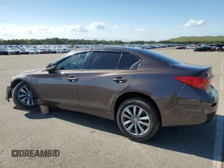 2015 Infiniti Q50 with VIN JN1BV7AR9FM405679, listed as a Copart auction lot 55884795 with 104,419 mi miles and Salvage title. Bid and sale history available at DreamBid. Image 2.