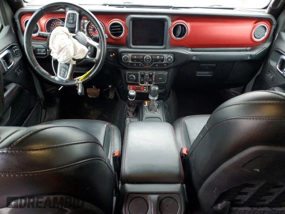 2021 Jeep Gladiator Rubicon with VIN 1C6JJTBG5ML615653, listed as a Copart auction lot 51297795 with 48,918 mi miles and Salvage title. Bid and sale history available at DreamBid. Image 8.