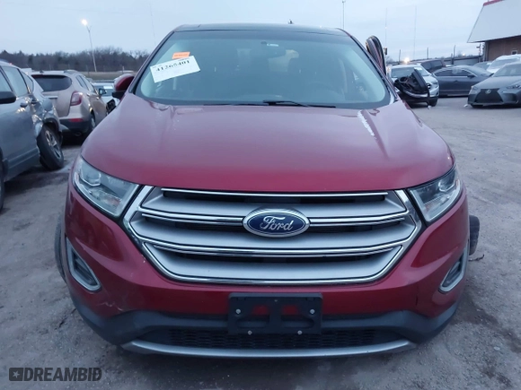 2017 Ford Edge Titanium with VIN 2FMPK3K80HBC21522, listed as a IAAI auction lot 41265401 with 96,218 mi miles. Bid and sale history available at carsss.com. Image 12.