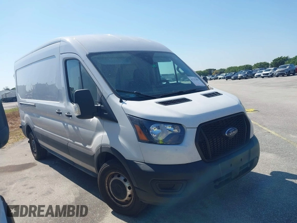 2022 Ford Transit z VIN 1FTYE1C84NKA19903, wystawiony jako IAAI lot #41757403 z przebiegiem 132 991 mil mil oraz . Historia ofert i sprzedaży dostępna na DreamBid. Obrazek 1.