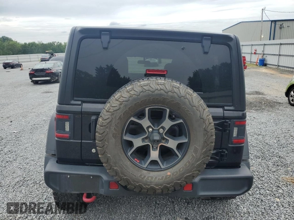 2018 Jeep Wrangler Unlimited Rubicon with VIN 1C4HJXFNXJW141877, listed as a Copart auction lot 55913055 with 71,503 mi miles and Salvage title. Bid and sale history available at DreamBid. Image 6.