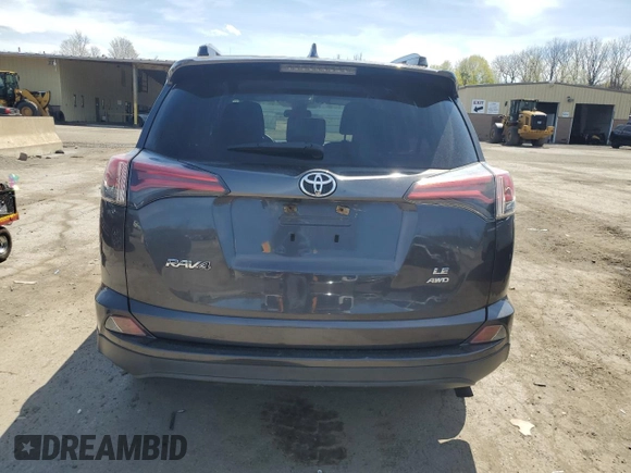 2017 Toyota RAV4 LE with VIN JTMBFREV7HJ167056, listed as a Copart auction lot 54156215 with 93,475 mi miles and Salvage Title. Bid and sale history available at carsss.com. Image 6.