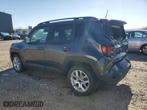 2018 Jeep Renegade Latitude with VIN ZACCJABB5JPH83987, listed as a Copart auction lot 44417805 with 93,472 mi miles and Salvage Title. Bid and sale history available at carsss.com. Image 2.
