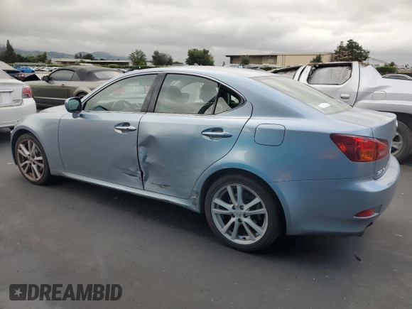 2006 Lexus IS 250 Manual with VIN JTHBK262862020029, listed as a Copart auction lot 52809295 with 72,654 mi miles and Salvage Title. Bid and sale history available at carsss.com. Image 2.