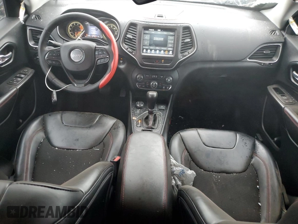 2022 Jeep Cherokee Trailhawk with VIN 1C4PJMBX9ND516418, listed as a Copart auction lot 49733765 with 55,624 mi miles and Salvage title. Bid and sale history available at DreamBid. Image 8.