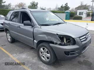 2006 Kia Sportage LX with VIN KNDJF723867199186, listed as a IAAI auction lot 41491243 with 120,049 mi miles and . Bid and sale history available at carsss.com. Image 1.
