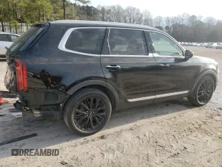 2022 Kia Telluride SX with VIN 5XYP5DHC9NG219577, listed as a Copart auction lot 50753995 with 53,699 mi miles and Salvage Title. Bid and sale history available at DreamBid. Image 3.
