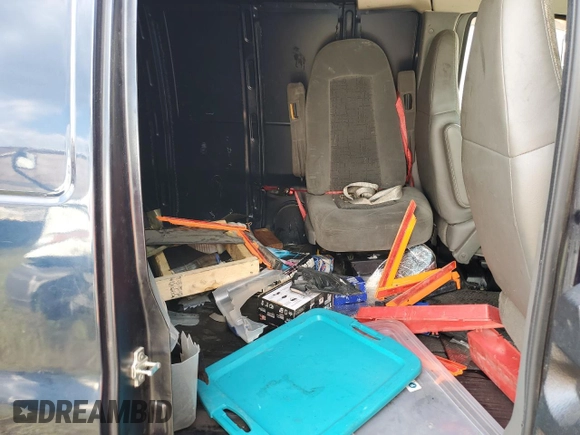 2008 Chevrolet Express Cargo Van with VIN 1GCGG25C881134558, listed as a Copart auction lot 67207324 with 54,369 mi miles and Salvage Title. Bid and sale history available at carsss.com. Image 10.