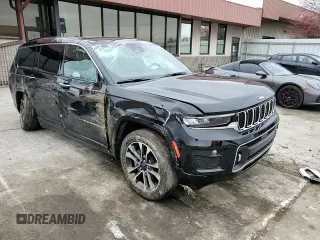 2022 Jeep Grand Cherokee Overland with VIN 1C4RJKDG1N8638676, listed as a Copart auction lot 82389224 with 22,451 mi miles and Salvage title. Bid and sale history available at DreamBid. Image 12.