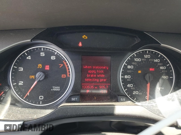 2012 Audi A4 2.0T Premium Plus with VIN WAUFFAFL5CA051909, listed as a Copart auction lot 54230175 with 133,535 mi miles and Salvage Title. Bid and sale history available at carsss.com. Image 9.