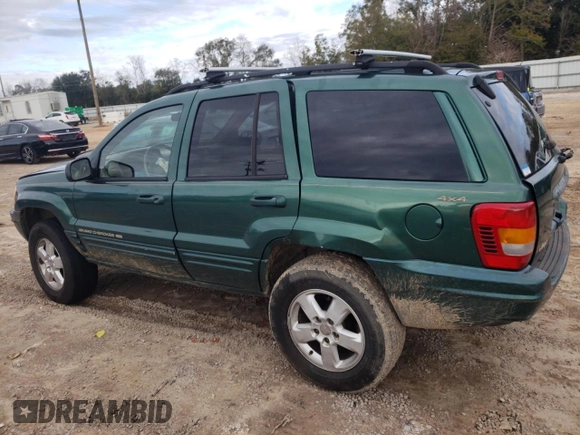 1999 Jeep Grand Cherokee Limited with VIN 1J4GW68S1XC744666, listed as a Copart auction lot 88337895 with 243,480 mi miles and Salvage Title. Bid and sale history available at carsss.com. Image 2.