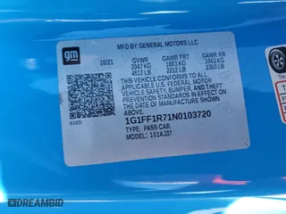 2022 Chevrolet Camaro 1SS with VIN 1G1FF1R71N0103720, listed as a Copart auction lot 49861045 with 32,125 mi miles and Salvage Title. Bid and sale history available at carsss.com. Image 15.