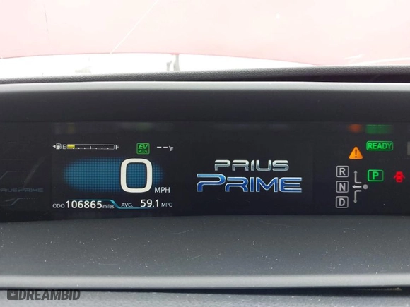 2017 Toyota Prius Prime Plus with VIN JTDKARFP4H3067791, listed as a IAAI auction lot 41872923 with 106,865 mi miles. Bid and sale history available at carsss.com. Image 7.