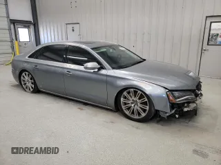 2014 Audi A8 4.0T с VIN WAUR2AFD8EN002992, выставлен на аукционе Copart как лот 45711745 с пробегом 135 881 миль миль и Чистый • Clean title. История ставок и продаж доступна на DreamBid. Изображение 4.