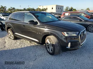 2023 Audi Q7 Premium with VIN WA1AXBF77PD011834, listed as a Copart auction lot 83945344 with 9,272 mi miles and Salvage title. Bid and sale history available at DreamBid. Image 4.