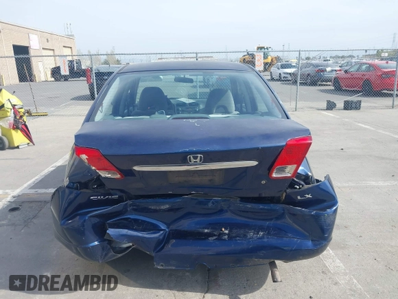 2003 Honda Civic LX with VIN 2HGES16553H561692, listed as a IAAI auction lot 41993872 with 201,413 mi miles and . Bid and sale history available at DreamBid. Image 16.