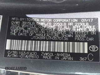 2017 Toyota Prius Two with VIN JTDKBRFU7H3570136, listed as a IAAI auction lot 42183403 with 112,828 mi miles and . Bid and sale history available at DreamBid. Image 9.