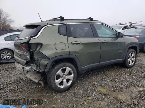 2018 Jeep Compass Latitude with VIN 3C4NJDBB6JT147355, listed as a Copart auction lot 43694585 with 105,230 mi miles and Salvage Title. Bid and sale history available at carsss.com. Image 3.