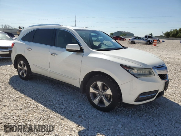 2016 Acura MDX with VIN 5FRYD4H20GB016066, listed as a Copart auction lot 51546355 with 128,770 mi miles and Salvage Title. Bid and sale history available at carsss.com. Image 4.