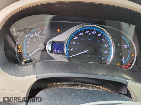 2011 Toyota Sienna XLE AAS with VIN 5TDYK3DC5BS081015, listed as a Copart auction lot 61096595 with 291,855 mi miles and Salvage title. Bid and sale history available at DreamBid. Image 9.