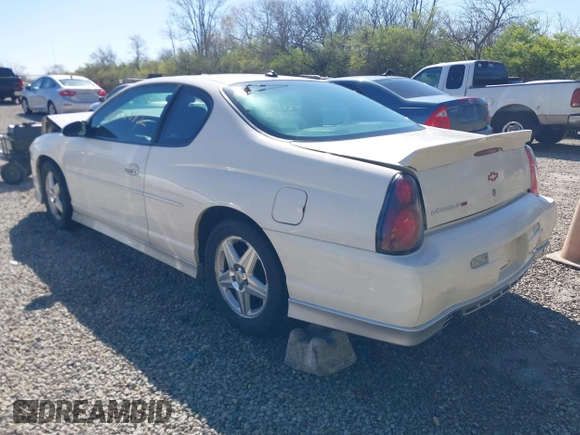2004 Chevrolet Monte Carlo SS Supercharged with VIN 2G1WZ121749159033, listed as a IAAI auction lot 42054942 with 119,326 mi miles. Bid and sale history available at carsss.com. Image 3.